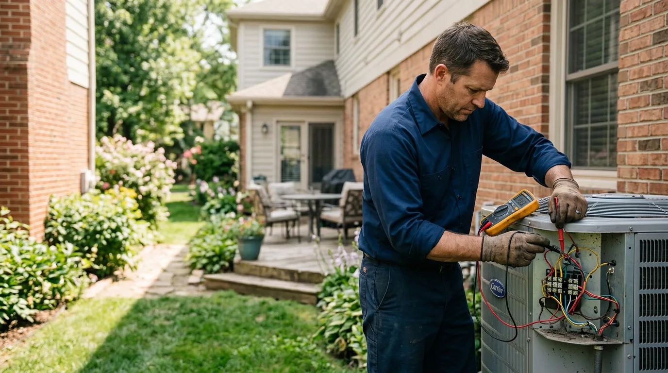 HVAC technician working near Iron City, TN